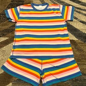 Hanna Andersson Colorful Striped Pajama Set